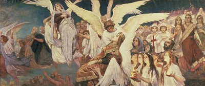 Right Panel from the Threshold of Paradise, 1885-96 by Victor Mikhailovich Vasnetsov